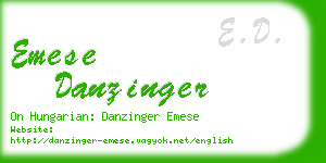 emese danzinger business card